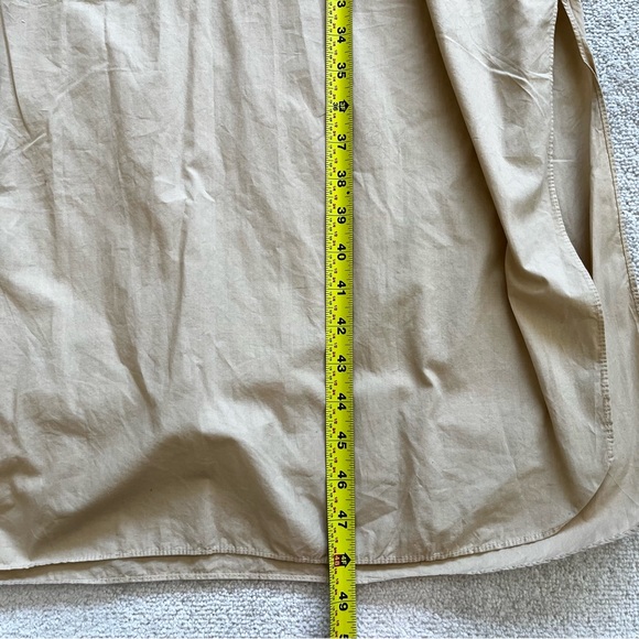 NILI LOTAN RAVEN Dress Size Small Cotton Poplin Midi Sand Beige LAGENLOOK - Picture 11 of 13